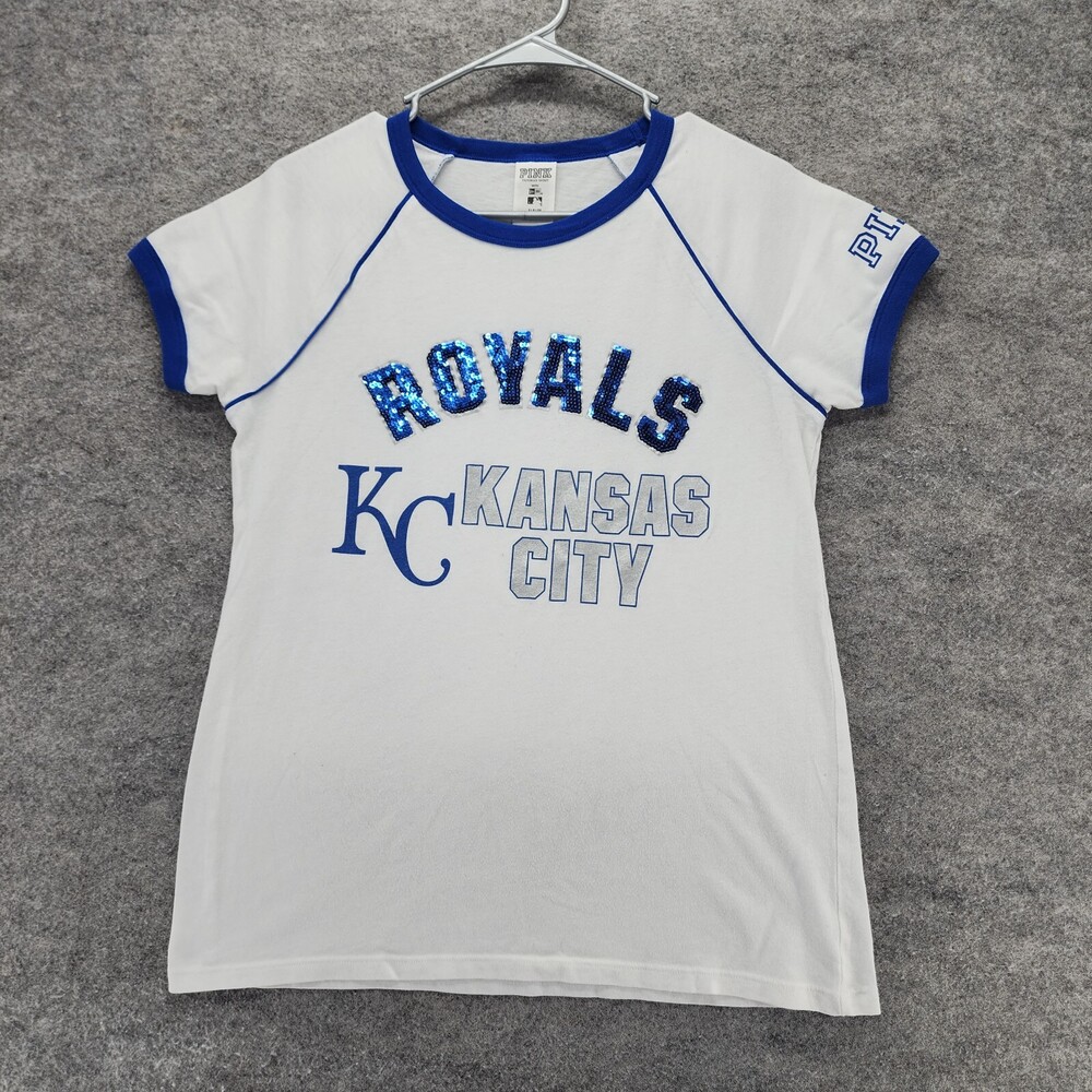 Kansas City Royals Shirt Womens Small PINK Victoria Secret MLB Baseball